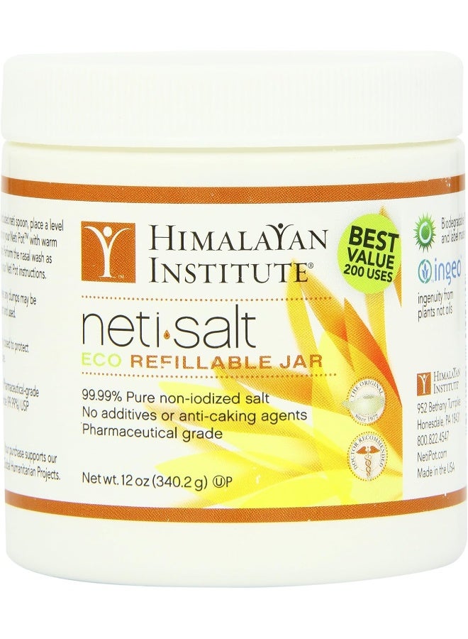 Himalayan Chandra Neti Salt - 12 oz Eco Refillable Jar - Image 2